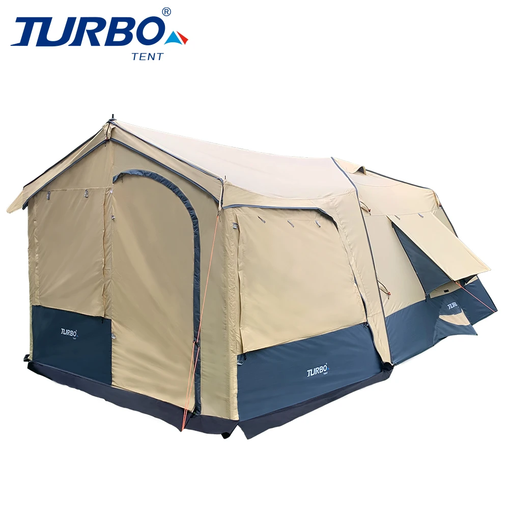 【Turbo Tent】8人帳篷露營全套組第3代(Turbo Lite300 3代 + 邊片x2 + Lite300前門片)