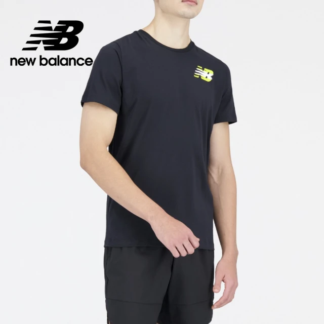 【NEW BALANCE】NB Dry吸濕排汗短袖上衣_男性_黑色_AMT11071BHL(亞版 版型正常)