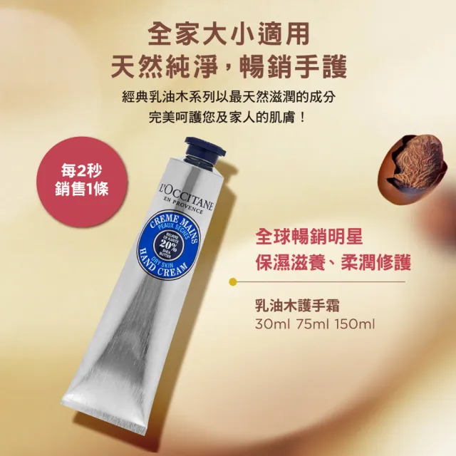 【L’Occitane 歐舒丹】乳油木護手霜150ml