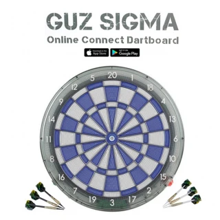 【Guz Sigma】電子飛鏢靶 飛鏢機(PUB 撞球場 過年娛樂遊戲 自動計分 手機藍芽控制 八人連線對戰)