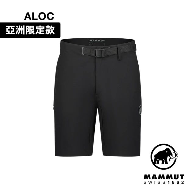 【Mammut 長毛象】Trekkers 3.0 Shorts AF Men 健行防潑水短褲 黑色 男款 #1023-00473