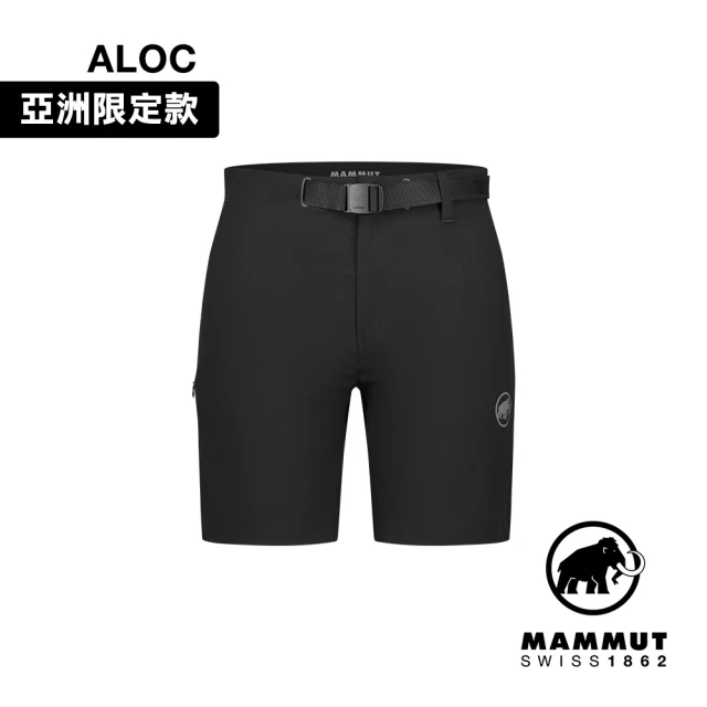 【Mammut 長毛象】Trekkers 3.0 Shorts AF W 健行防潑水短褲 黑色 女款 #1023-00483