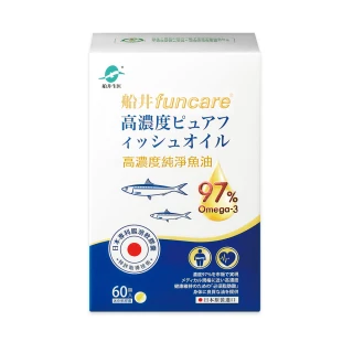 【funcare 船井生醫】97% Omega-3日本進口rTG高濃度純淨魚油60顆/盒