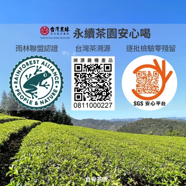 【台灣農林】台茶風華 碧螺春綠茶(天然製材立體茶包2.5gx20入/盒)