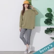 【betty’s 貝蒂思】交錯假口袋寬版T-shirt(綠色)