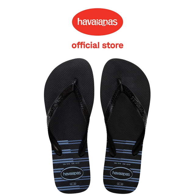 【havaianas 哈瓦仕】拖鞋 男鞋 夾腳拖 Top Basic 黑色 4131932-3983M(哈瓦士)