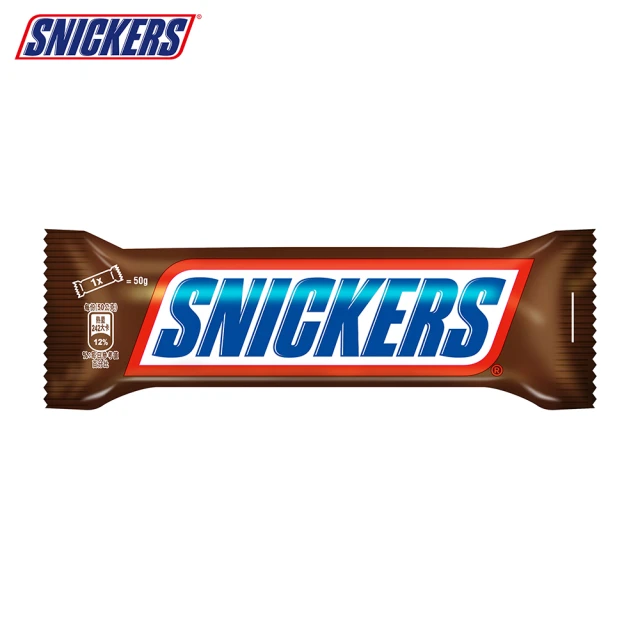 【Snickers 士力架】花生巧克力3入組(50g/單支)