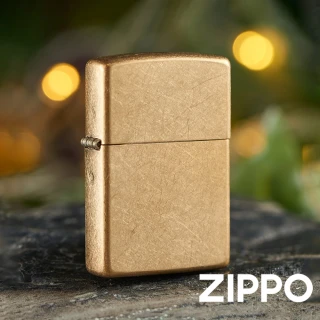 【Zippo】懷舊黃銅色防風打火機(美國防風打火機)