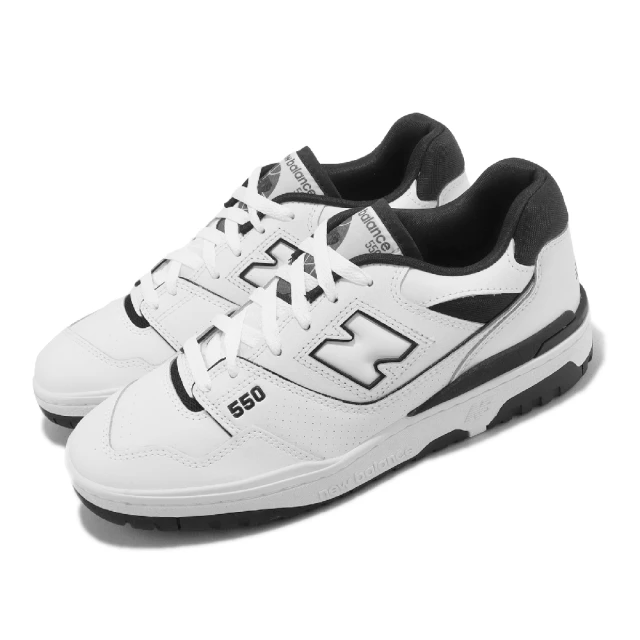 【NEW BALANCE】休閒鞋 550 男鞋 女鞋 黑 白 中性 復古 NB 紐巴倫 運動鞋(BB550HA1D)