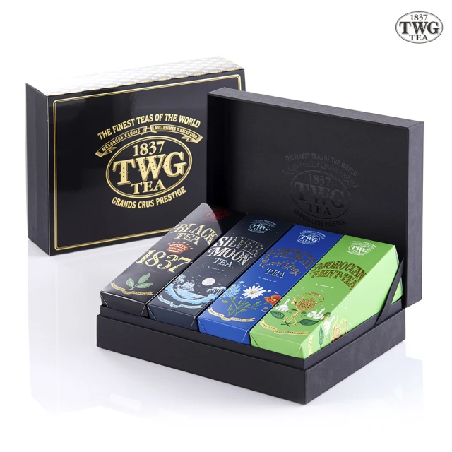 TWG Tea 時尚茶罐四入禮盒組 1837紅茶+皇后早餐茶