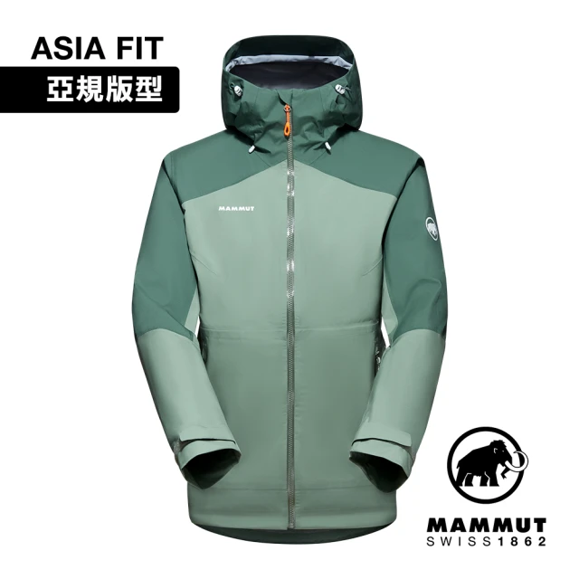 【Mammut 長毛象】Convey Tour HS Hooded Jacket AF GTX防水連帽外套 女款 玉石綠/深玉石綠 #1010-28801