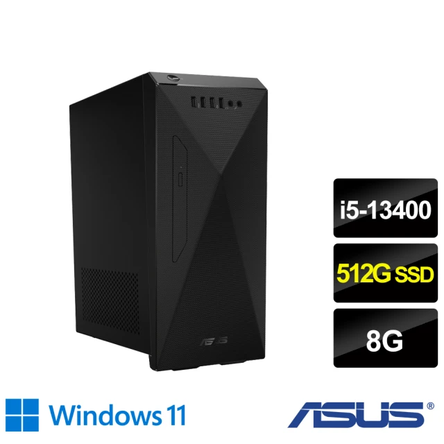 【ASUS 華碩】i5十核文書電腦(H-S501ME/i5-13400/8G/512G SSD/W11)