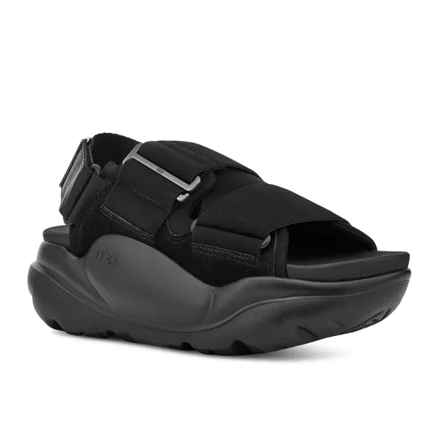 【UGG】女鞋/涼鞋/拖鞋/懶人鞋 原廠貨 LA Street Sandal(黑色-UG1137413BLK)