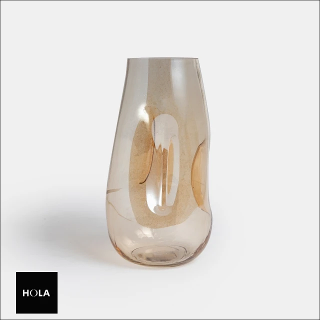 【HOLA】凹凹玻璃花器28cm
