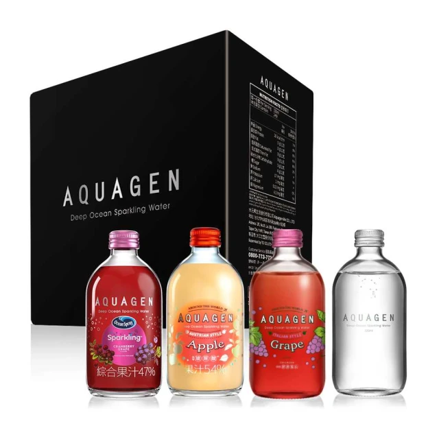 即期品 AQUAGEN 海洋深層氣泡水18入派對箱(有效期限