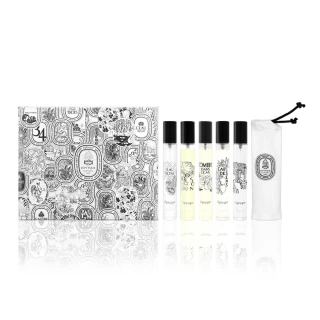 【Diptyque】經典淡香水禮盒 7.5ml*5(杜桑+玫瑰之水+影中之水+感官之水+希臘無花果-平行輸入)