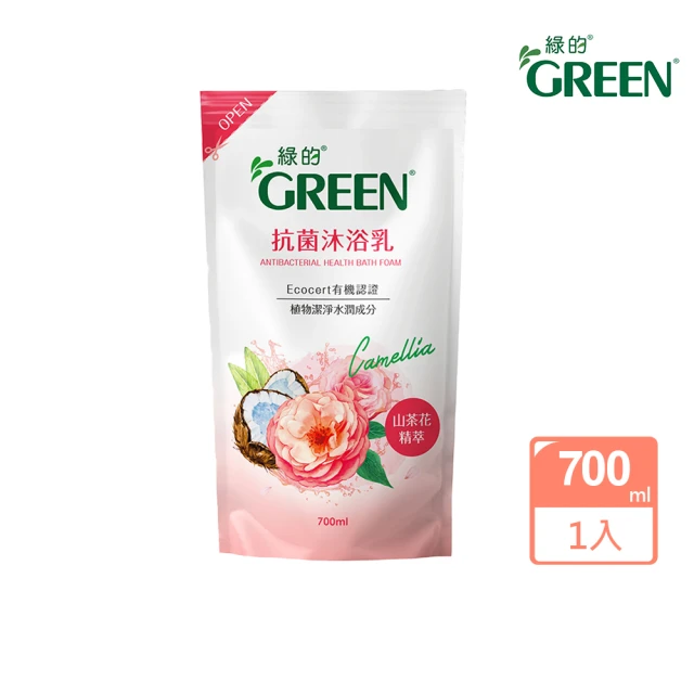 Green 綠的 抗菌沐浴乳加侖桶3800ml(綠茶精油/百