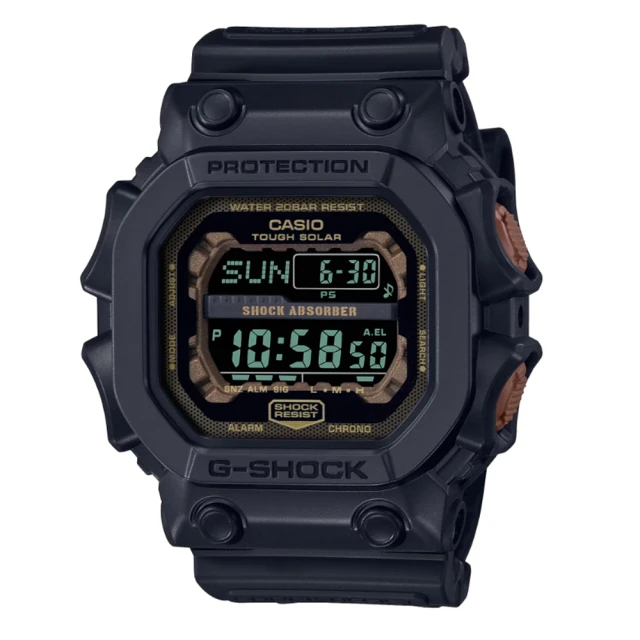 【CASIO 卡西歐】G-SHOCK太陽能潮流電子錶-消光黑 GX-56BB-1_53.6mm