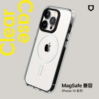 【RHINOSHIELD 犀牛盾】iPhone 14/Plus/14 Pro/14 Pro Max Clear MagSafe兼容磁吸透明手機殼(五年黃化保固)