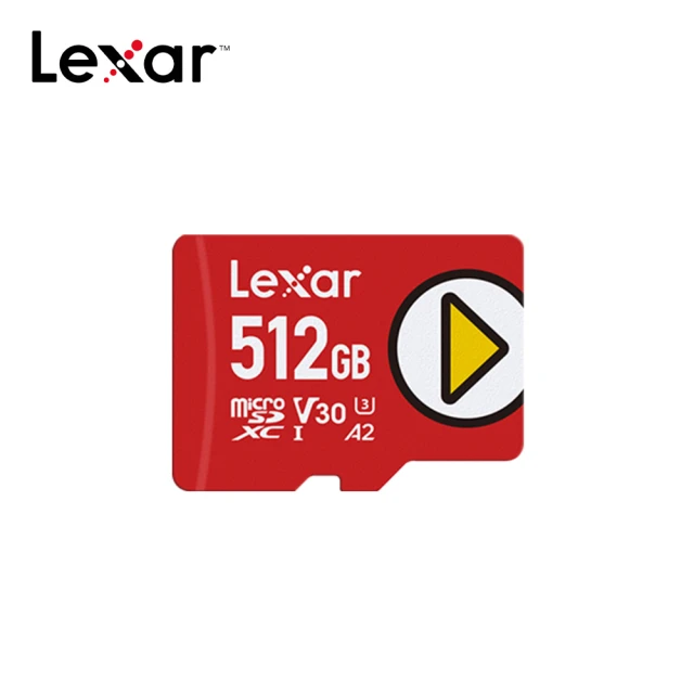 【Lexar 雷克沙】PLAY microSDXC UHS-I U1 V10 512GB記憶卡