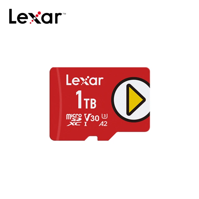 【Lexar 雷克沙】PLAY microSDXC UHS-I U1 V10 1TB記憶卡