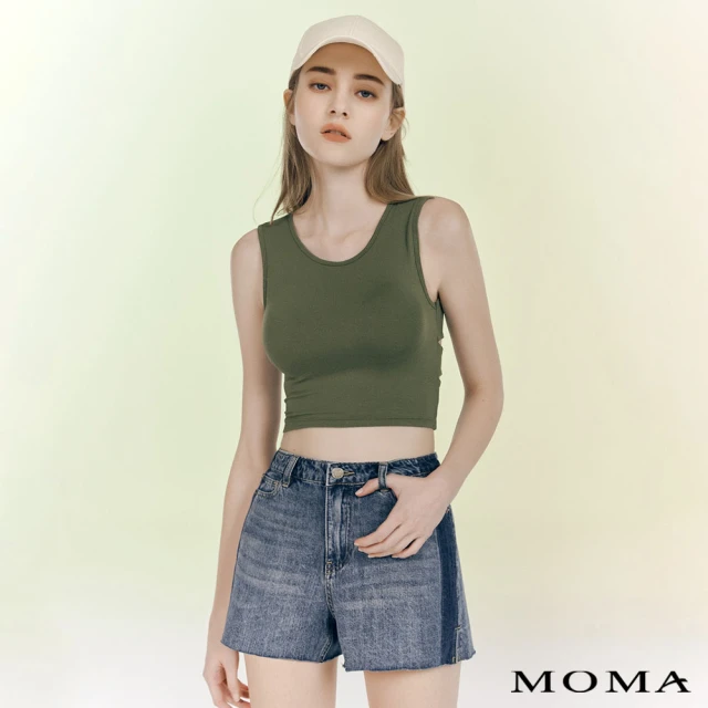 MOMA【MOMA】經典藍調中性街頭短褲(藍色)