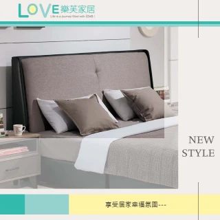 【LOVE 樂芙】多伊登黑色6尺床頭片