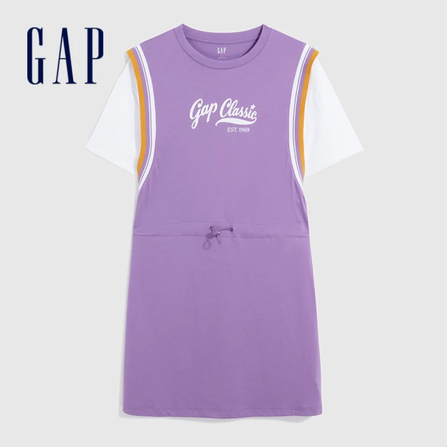 GAP 女裝 Logo仿羊羔絨立領羽絨外套-白色(72089