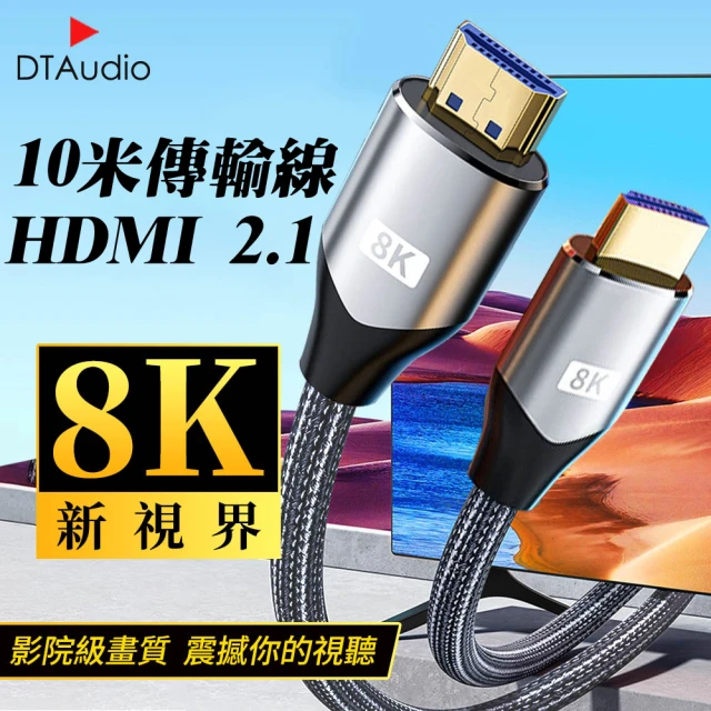 【聆翔】10米 真8K HDMI 2.1版(8K60Hz 4K120Hz 向下兼容 HDMI線 傳輸線 電視線 螢幕線)