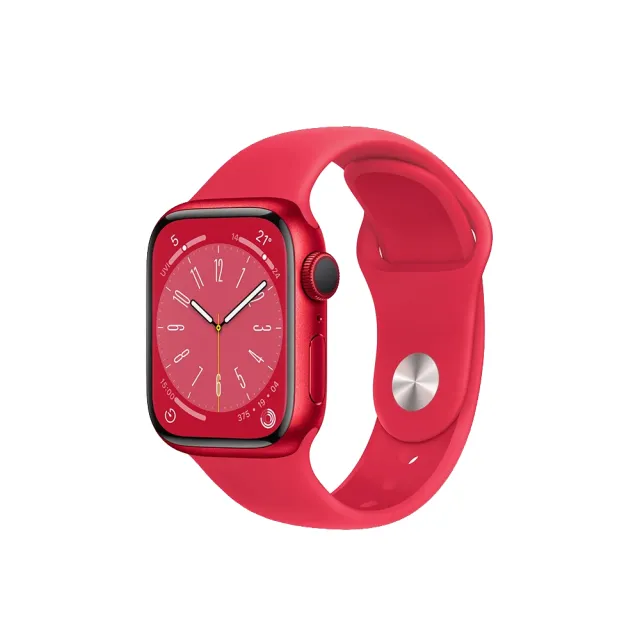 鋼化保貼組【Apple 蘋果】Apple Watch S8 GPS 45mm(鋁金屬錶殼搭配運動
