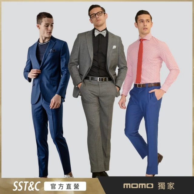 【SST&C】男士 休閒版西裝褲/彈性西裝褲-多款任選(MOMO獨家)