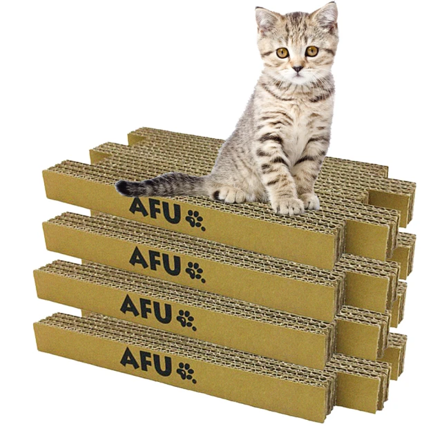 【毛孩王】AFU 4片入33x15x3cm台製組合式貓抓板D30