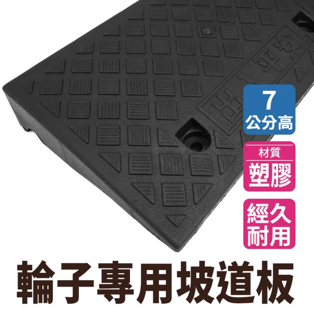 【海量王】斜坡板 無障礙坡道 斜坡道 樓梯斜坡 樓梯斜板 輪椅梯 HBA072749B-F(汽車臺階 斜坡墊 三角墊)