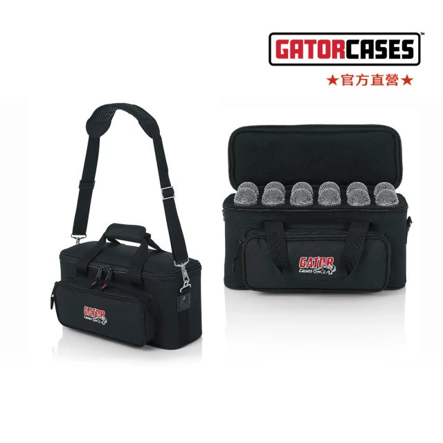 【GATOR CASES】GM-12B 通用麥克風12支裝便利硬袋(舞台錄音必備)