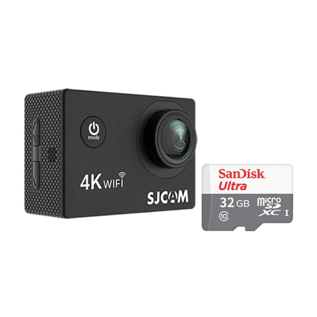 Mr.U 優先生【Mr.U 優先生】SJ4000 AIR WiFi 4K 運動攝影機 行車記錄器(內附贈32G高速記憶卡)