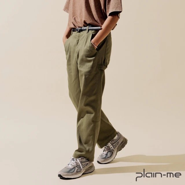 【plain-me】吸濕排汗直筒畫家長褲 PLN1803-232(男款/女款 共4色 長褲 畫家長褲)