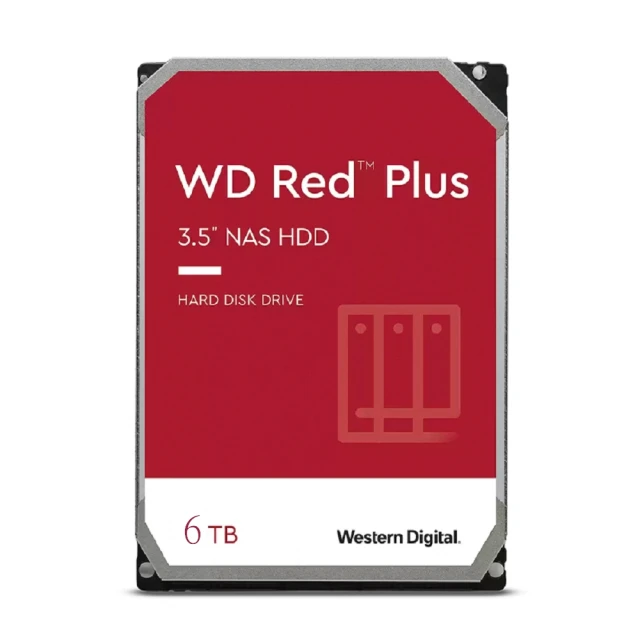 WD 威騰 紅標 Plus 6TB 3.5吋 5400轉 256MB NAS 內接硬碟(WD60EFPX/組合用)