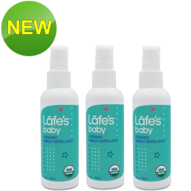 Lafes organic 有機嬰兒防蚊液 118mlx3瓶(原廠公司貨)