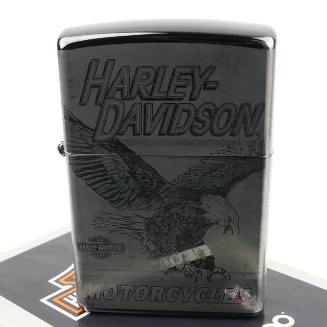 Zippo 美系~Harley-Davidson-哈雷-4面連續雷射雕刻加工打火機