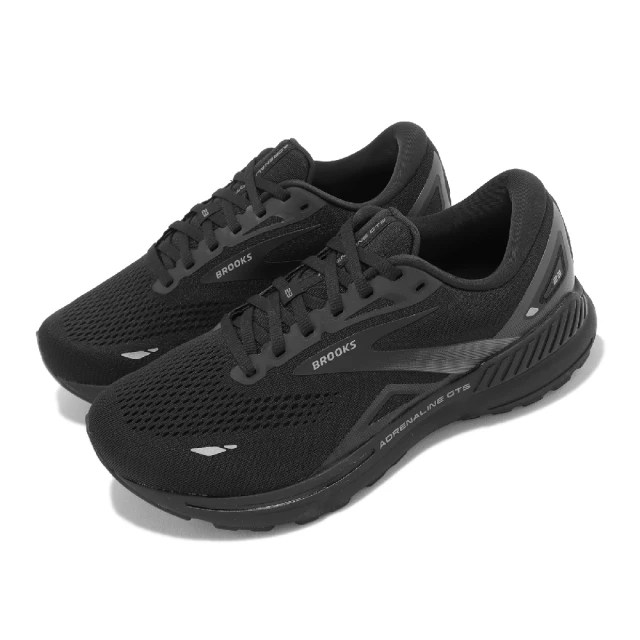 BROOKS 慢跑鞋 Adrenaline GTS 23 4E 超寬楦 男鞋 黑 腎上腺素 緩震 運動鞋(1103914E020)
