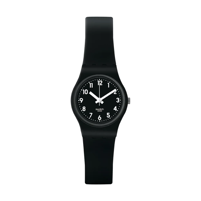 SWATCH Lady 原創系列 LADY BLACK SINGLE 女錶 手錶 瑞士錶 錶(25mm)