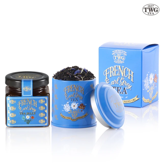 TWG Tea 迷你茶罐果醬雙入禮物組(法式伯爵茶 20g/罐+法式伯爵茶果醬)