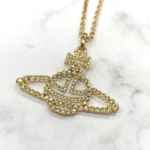 【Vivienne Westwood】璀璨金色土星項鍊(平輸品)