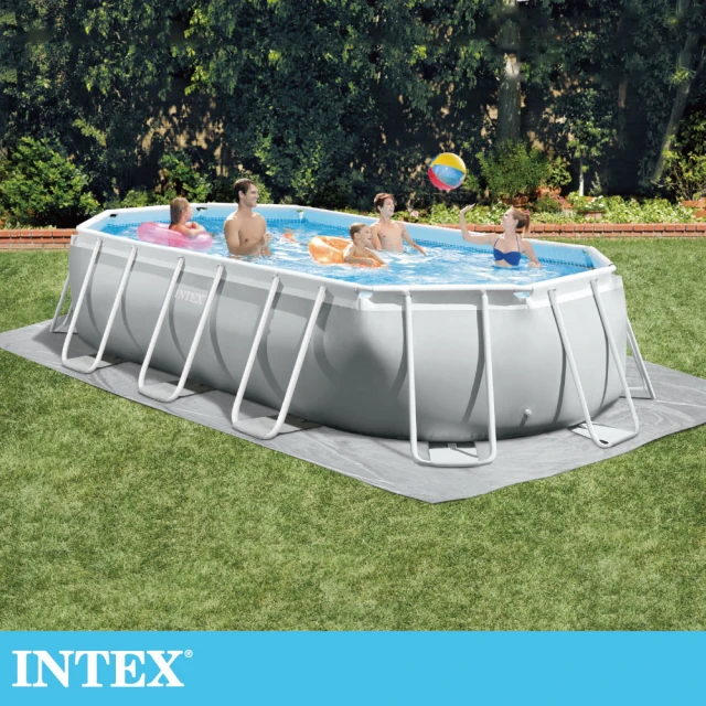 INTEX 長型框架速搭大型游泳池-附濾水泵-503x274x122cm(13365L-26795EH)