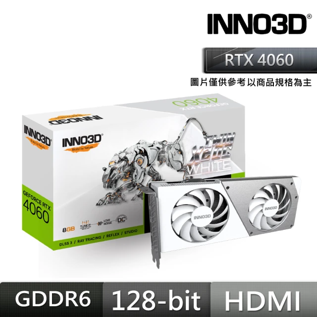 Inno3D 映眾 GEFORCE RTX 4060 8GB TWIN X2 OC WHITE