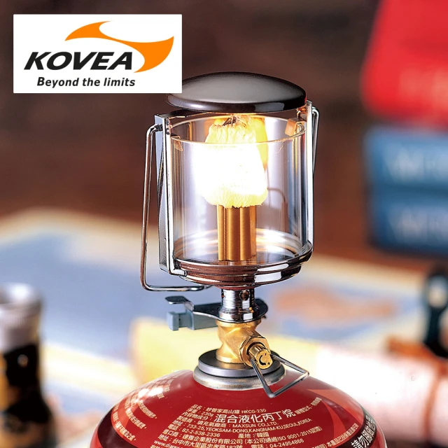 KOVEA 電子點火瓦斯燈OBSERVER KL-103(附收納盒 免插電 高山瓦斯營燈 輕量便攜 戶外露營燈)