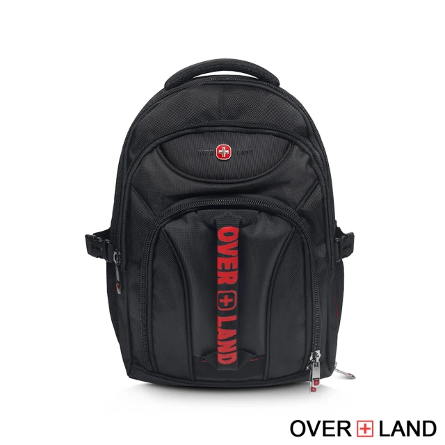 OverLand 美式十字軍-經典LOGO多夾層後背包(2944)