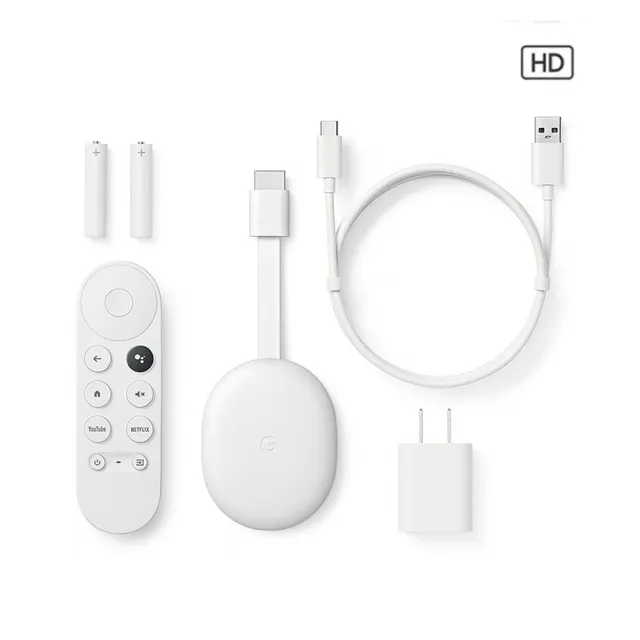 Google】Chromecast 支援Google TV HD 電視盒HD版本(支援Google TV