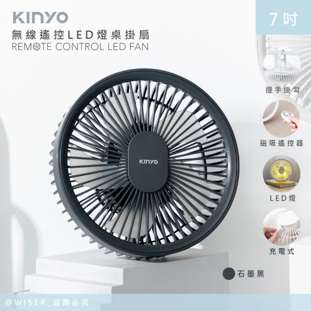 KINYO 12吋充電風扇(電扇 電風扇 充電風扇 涼風扇 