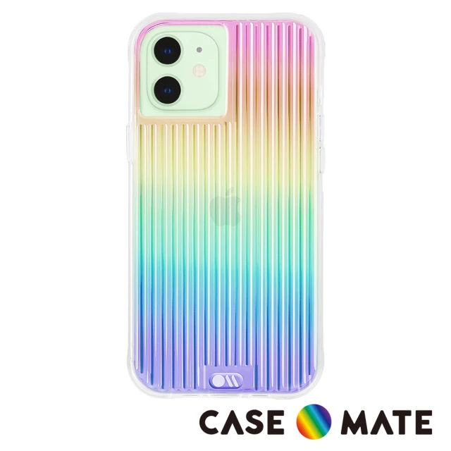 CASE-MATE iPhone 5.4 2020 Tough Groove(彩虹波浪防摔抗菌手機保護殼)